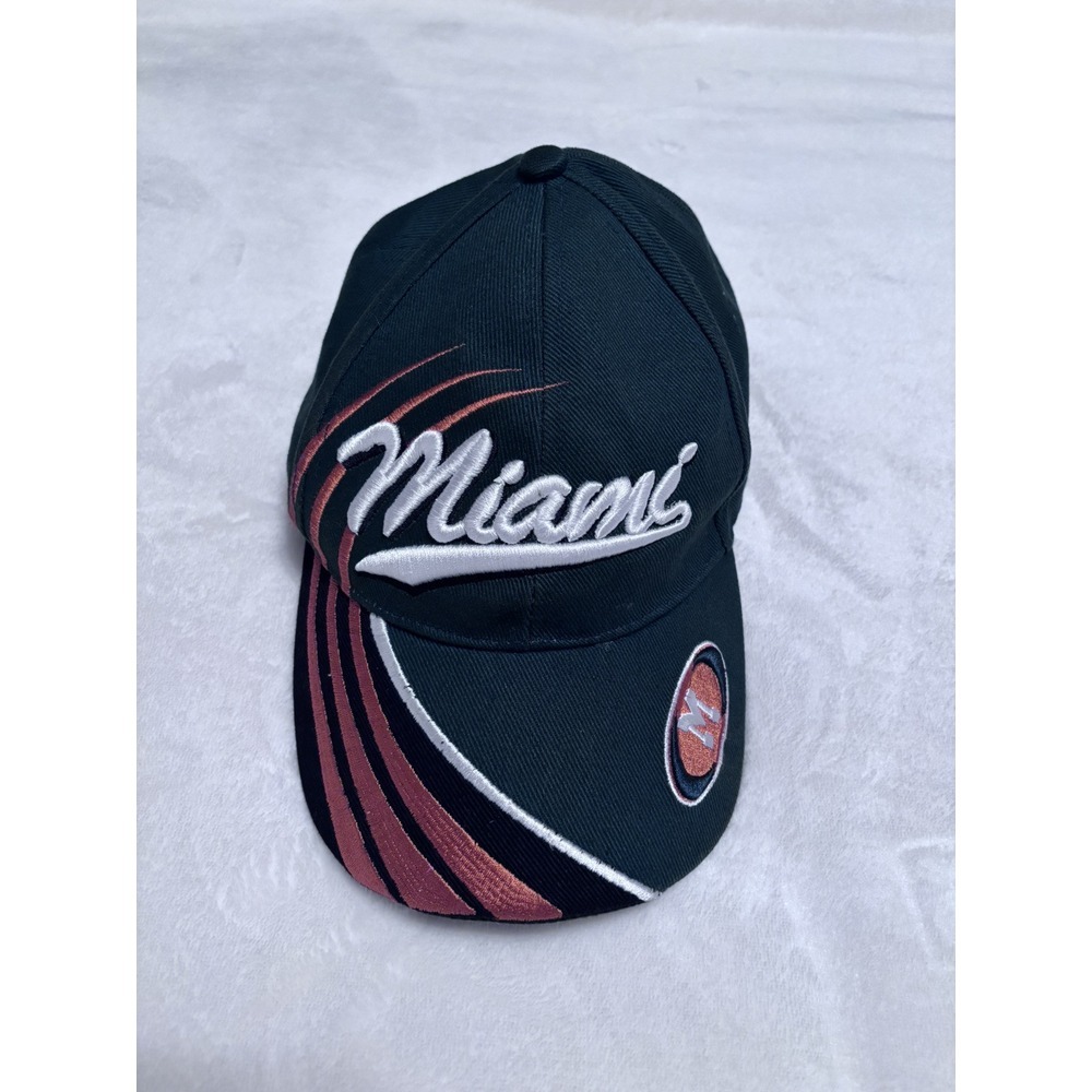 Miami University Hurricanes Baseball‎ Hat Green Orange embroidered Adjustable